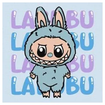 Set školních potřeb Malowanie po numerach - On - Labubu 25x25cm