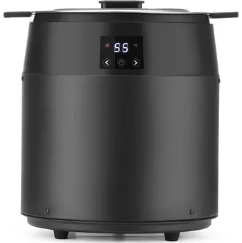 Kotlík na polévku bez vody, 10L, HENDI, 10L, Černá, 220-240V/450W, ⌀330x(H)398mm