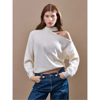 Dámský svetr Volný svetr - L - House - krémový - 164GH-01X