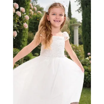 Dívčí oblečení Sinsay - Šaty - bílá - 978DK-00X - 978DK-00X-110