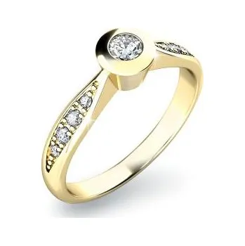 Prsten Prsten AU 585/1000 přírodní diamant 0,168 ct G/Si 2,35 g G1081101