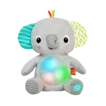 BRIGHT STARTS Hračka plyšová hudební svítící Hug-a-bye Baby™ sloník 0m+