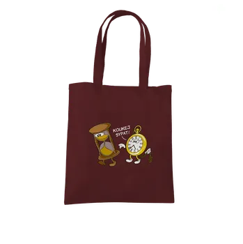 Nákupní taška Bastard Tak jde čas taška Chocolate