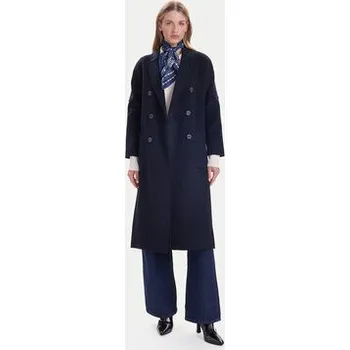 Dámský kabát ViCOLO Vlněný kabát TF0001 Tmavomodrá Regular Fit M