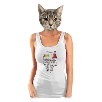 Bastard Pokecáme dámské tílko klasické White