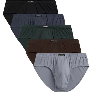 Pánské spodní prádlo Pánské slipy 5 pack 003 - Atlantic vícebarevná L