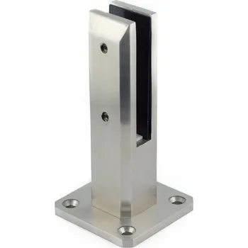 Zábradlí Sloupek pro samonosné zábradlí - SPIGOT 50 x 50 x 182 mm, nerezová ocel 316