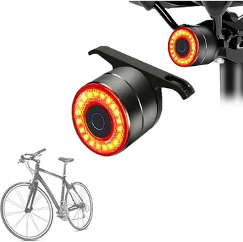 Cyklosvítilna Červená Zadní světlo na kolo akumulátor USB C 60 hodin