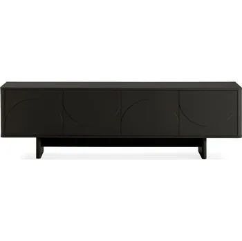 Televizní stolek Černý TV stolek 180x55x40 cm Solei – MOME ID_1820596