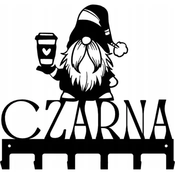 Věšák Šatní ramínko , černé, FRACZEK