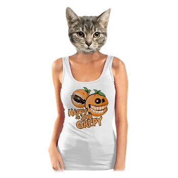 Bastard Happy grepy dámské tílko klasické White