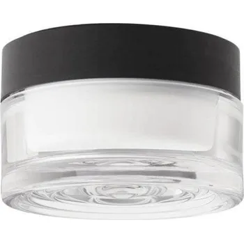 Lampička LOOM DESIGN LED stropní svítidlo Otto Wave, čiré, IP65 průhledný, černý 1 x 6 W LED - Doprava zdarma