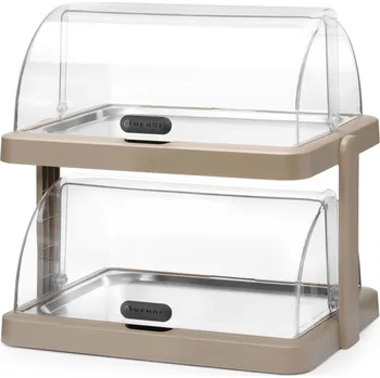 Jednoduchý chladicí pult s víkem Duo UNIQ, HENDI, designed by Robert Bronwasser, Dvoudílná, Béžová, 480x355x(H)480mm