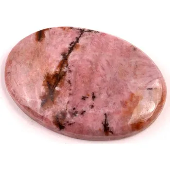 Přírodní kámen Kabošon Černý Rhodonit č.6503 (36x26x6mm)