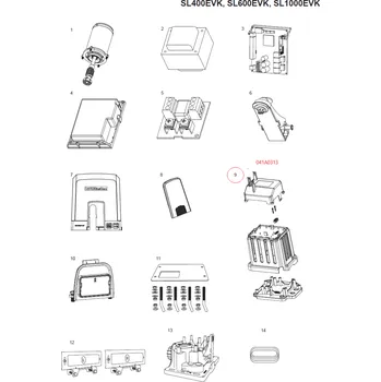 Zábradlí 041A0313 držák a kryt transformátoru