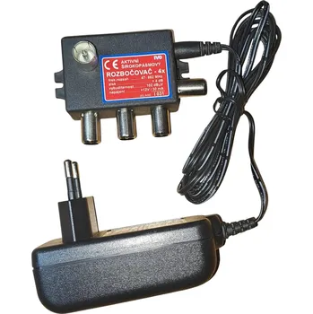 Ivo IEC I031aktivní rozbočovač na 4 TV se zdrojem 12V