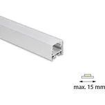 McLED ML-761.049.74.2 Přisazený hliníkový profil PC1, 25x25mm, včetně mléčného difuzoru, 2m