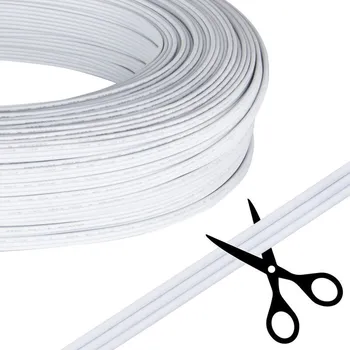 LED osvětlení McLED ML-733.036.37.0 3-žilový plochý PVC kabel AWG 18/0,85 mm², bílý