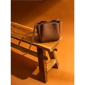 Kabelka Sinsay - Pytlová kabelka - hnědá - 123GK-88X - 123GK-88X-ONE