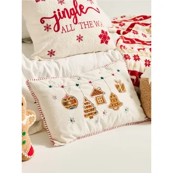 Polštář Sinsay - Polštář s vánočním motivem - krémová - 470FU-01X - 470FU-01X-ONE