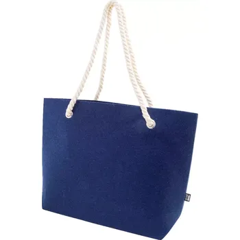 Refelt Beach plážová taška z RPET - tmavě modrá - AP800045-06A