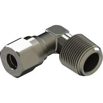 RS PROPneumatický kolenový adaptér s vněj. závitem, BSP 1/4 BSP vnější - Zásuvný 6 mm, Koleno