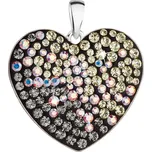 Stříbrný přívěsek srdce s krystaly Swarovski měsíční 34243.3 moonlight