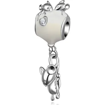 Přívěsek MOISS stříbrný přívěsek SMALT MYŠKY CZ000138