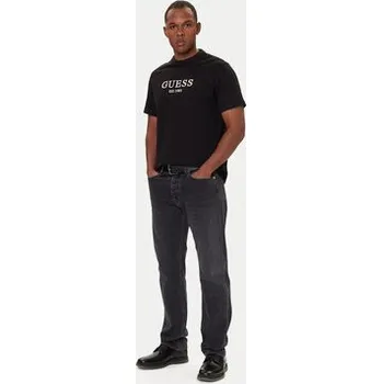 Pánská móda Guess T-Shirt M5BI09 K8FQ4 Černá Regular Fit L