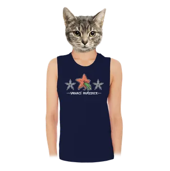 Bastard Vrhací hvězdice dámské tílko volné Navy