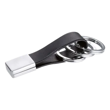 Školní batoh TROIKA klíčenka - s koženým poutkem \"Twister\", kovová, mix barev