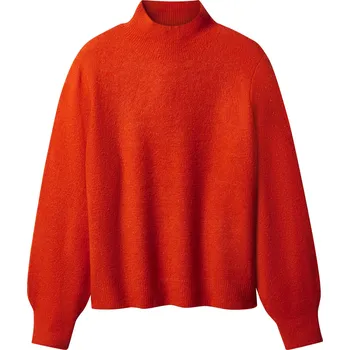 Dámský svetr esmara® Dámský pletený svetr (oranžová, XS (32-34))