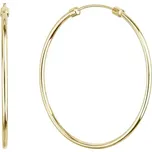 Pozlacené stříbrné náušnice kruhy 61008 Au plating