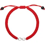 Náramek proti uhranutí stříbrné nekonečno 13002.3 Red