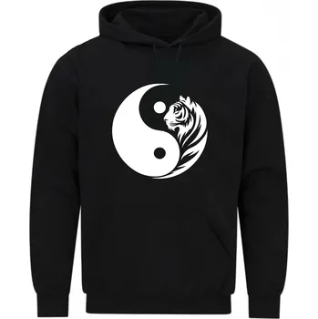 Pánská mikina Pánská mikina Jin a Jang Tygr Yin Yang Tiger (Velikost: 5XL, Barva: Černá)
