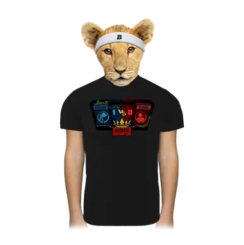 Chlapecké tričko Bastard Příroda vs. člověk dětské sportovní tričko Black