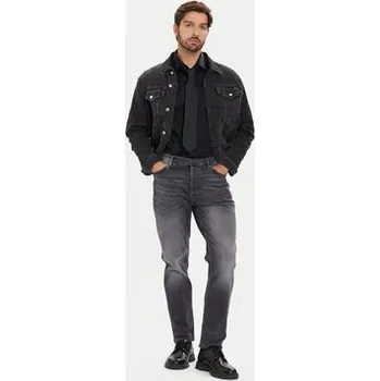 HUGO Jeansy 50547274 Šedá Tapered Fit 32_30