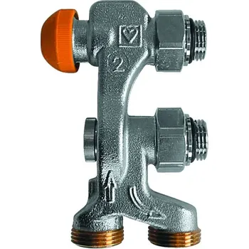 Ventil Herz Armatura pro připojení konvektoru pro dvoutrubkové soustavy Dimenze: Rp1/2"xG3/4"E, KVS: 0,9, #1768821: Armatura pro připojení konvektoru pro dvoutrubkové soustavy