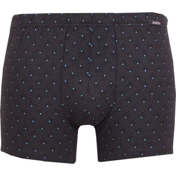 Boxerky Boxerky Andrie s mikro tečkovaným vzorem PS5946 černá velikost XXL-58/60