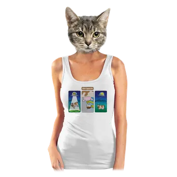 Bastard Alien Cappuccino dámské tílko klasické White