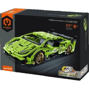 ostatní stavebnice iM.Master Stavebnice závodní auto zelené 25x11, 4x6, 6 cm