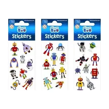 Set školních potřeb Naklejki STICKER BOO Roboty mix