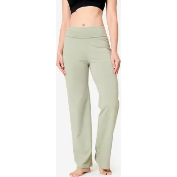 KIMJALY Dámské hebké tepláky na jógu S ZELENÁ