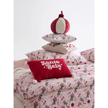 Polštář Sinsay - Polštář s nápisem Santa Baby - červená - 983FP-33X - 983FP-33X-ONE