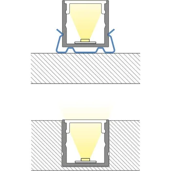 Stavební profil McLED ML-761.220.74.2 Mléčný difuzor pro PY 2m