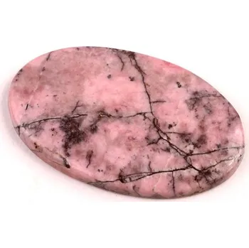 Přírodní kámen Kabošon Černý Rhodonit č.6504 (33x20x3mm)