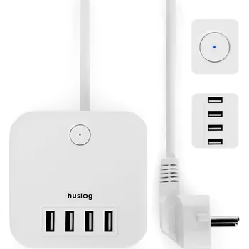 Prodlužovací kabel Prodlužovací kabel HUSLOG EMX-190224 White 1,5m