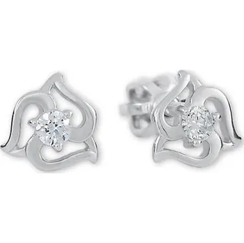 Náušnice Brilio Silver Stříbrné náušnice se krystaly 436 001 00568 04 + 2 měsíce na vrácení zboží