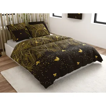 Povlečení Povlečení z mikrovlákna VISATA černé Rozměr povlečení: 70 x 80 cm | 140 x 200 cm