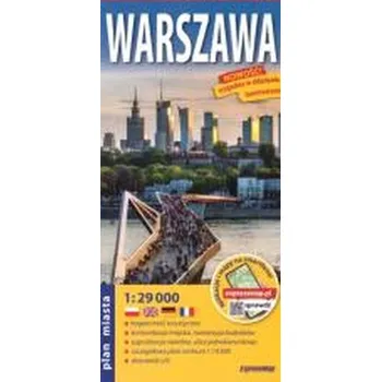 Cestování Warszawa laminowany plan miasta 1:29 000 - praca zbiorowa